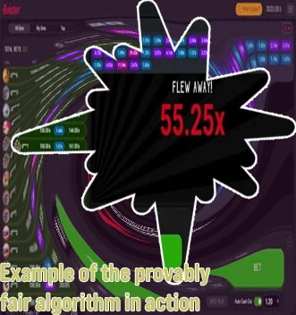 Provably fair aviator game algorithm